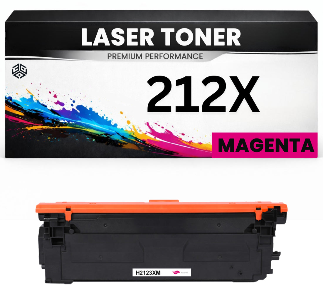 XXL Toner 212X Magenta für HP kompatibel W2123X Premium Alternative Günstig Color LaserJet Enterprise M554dn/555dn/555x Colour Flow MFP M578