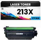 XXL Toner 213X Cyan für HP kompatibel W2131X Premium Alternative Günstig LaserJet Enterprise 5700dn 6700dn 6701dn MFP 5800f 5800dn 6800dn Color 5800zf