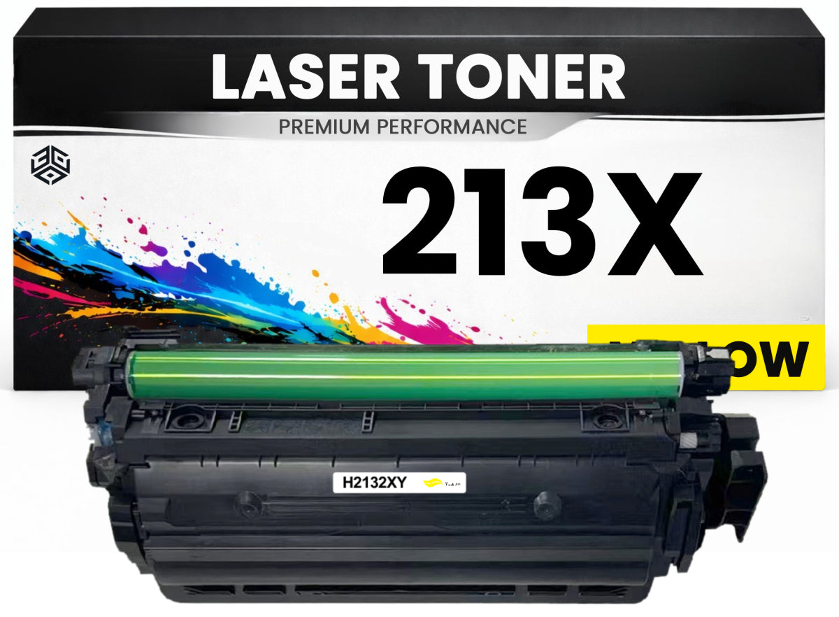 XXL Toner 213X Gelb für HP kompatibel W2132X Premium Alternative Günstig LaserJet Enterprise 5700dn 6700dn 6701dn MFP 5800f 5800dn 6800dn Color 5800zf