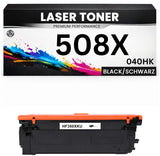 XXL Toner 508X für HP kompatibel Schwarz CF360X / Cartridge 040HK wie Original Color LaserJet Enterprise 552dn M553dn/553 MFP M577 Canon LBP712Cdn