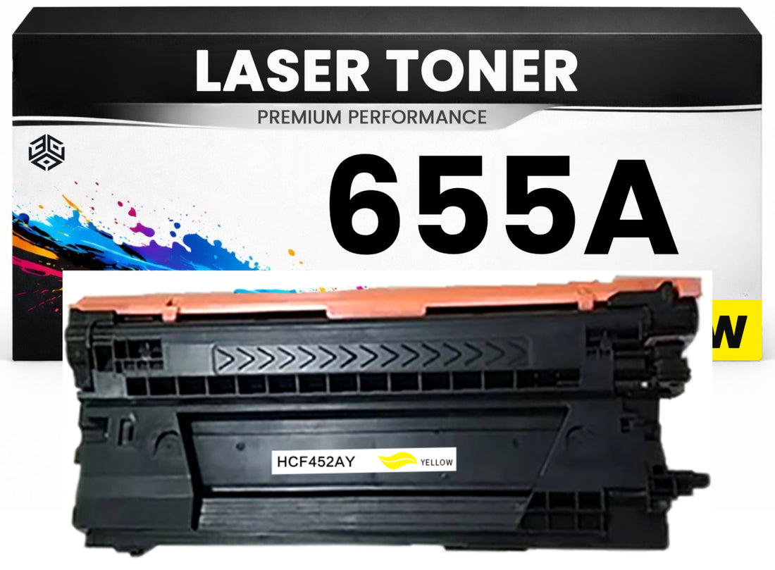 XXL Toner 655A für HP kompatibel Gelb CF452A Premium Alternative Günstig Color LaserJet Enterprise Flow MFP M681z/682z M652dn/652n/653dn/653x