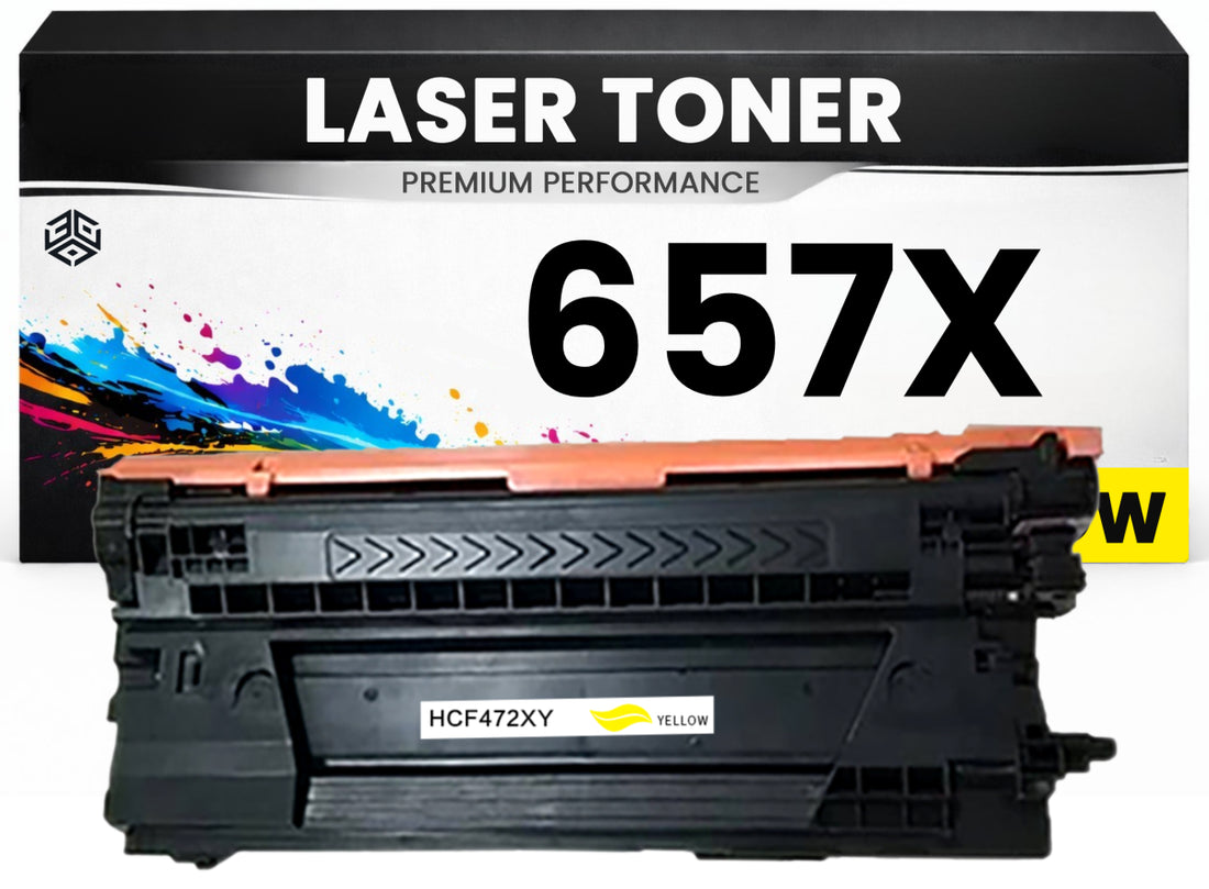 XXL Toner 657X für HP kompatibel Gelb CF472X Premium Alternative Günstig Color LaserJet Enterprise Flow MFP M681/682z/681dh M681z