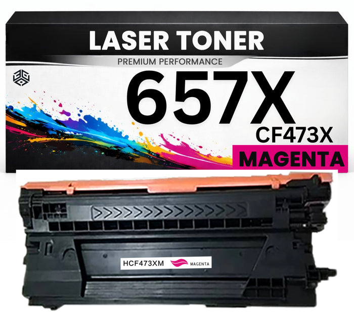 XXL Toner 657X für HP kompatibel Magenta CF473X Premium Alternative Günstig Color LaserJet Enterprise Flow MFP M681/682z/681dh M681z