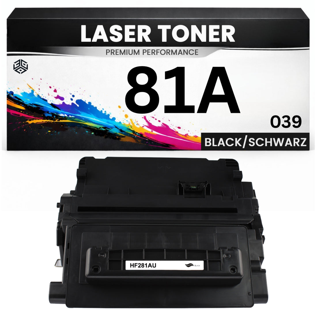 XXL Toner 81A für HP kompatibel Schwarz CF281A / Cartridge 039 wie Original Canon imageCLASS LBP351dn/352dn LaserJet Enterprise MFP M630/630dn M630dn