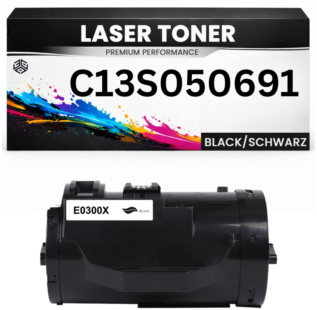 XXL Toner kit C13S050691 für Epson hochwertig Schwarz Premium Alternative WorkForce AL-M300D/300DT/300DTN AL-MX300DN/300DN Series/300DNF/300DNF
