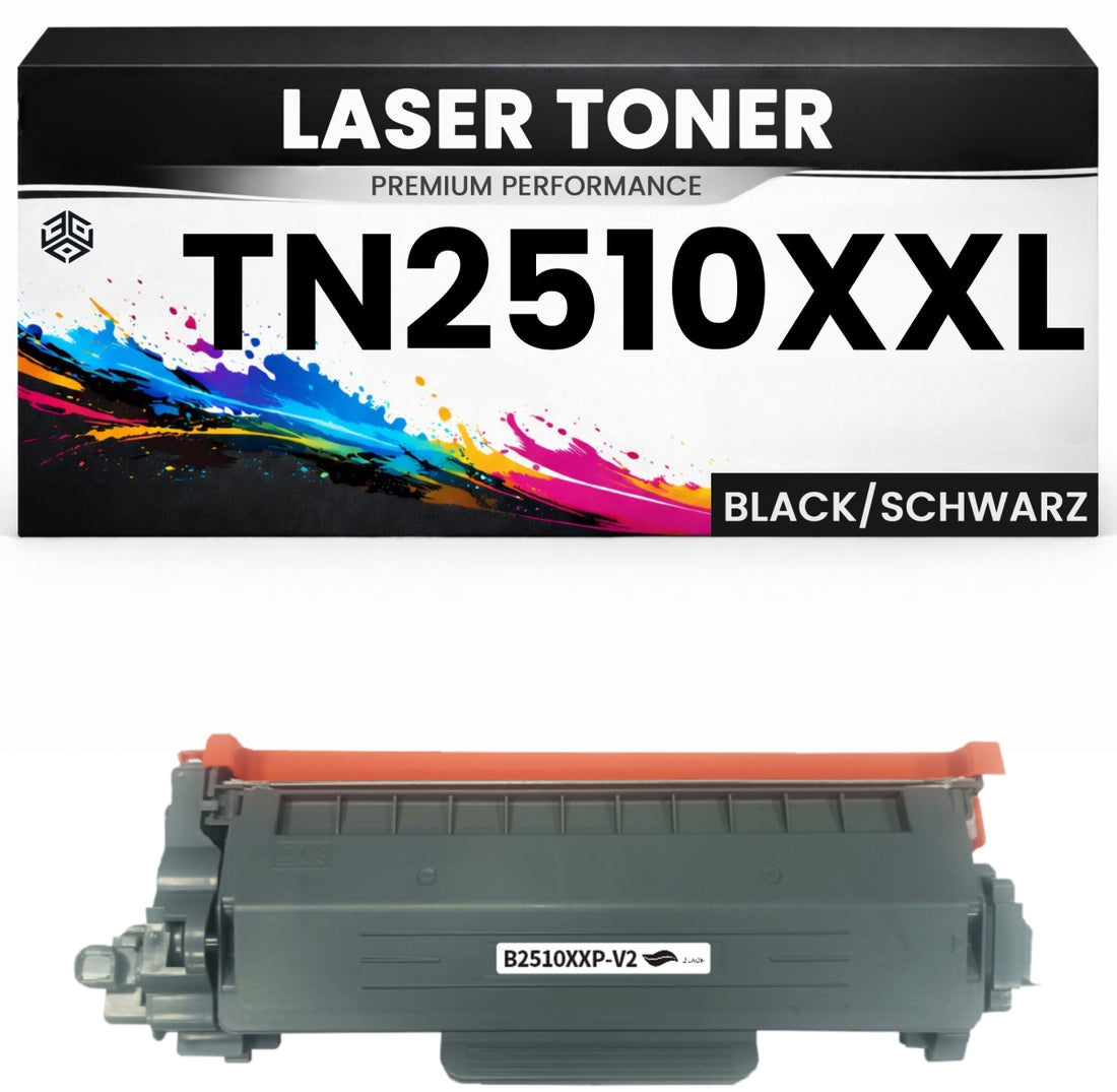 XXL Toner TN2510XXL für Brother kompatibel Schwarz TN2510XXL wie Original für Brother MFC-L2922DW, MFC-L2980DW, MFC-L2960DW, HL-L2865DW